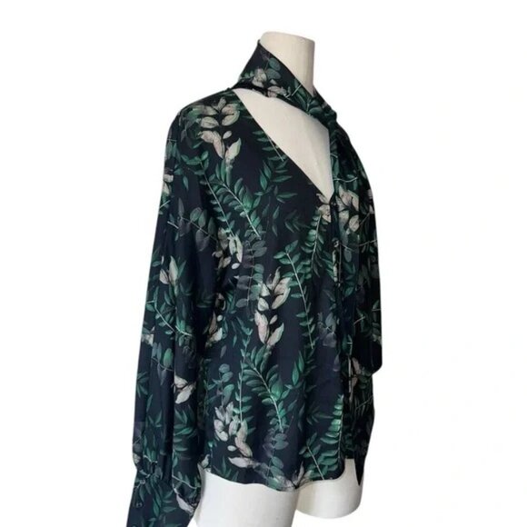 House of Harlow 1960 X Revolve Falling Leaves Stelle Blouse Top Size Small - Picture 4 of 6